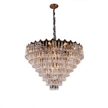 Retractable Luxury Living Room Chandeliers And 12 Glass All Copper Chandelier Led Pendant Light Lamp